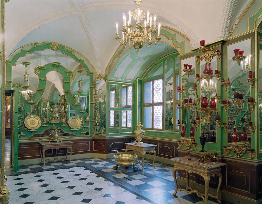  The Green Vault in Dresden Palace's west wing 