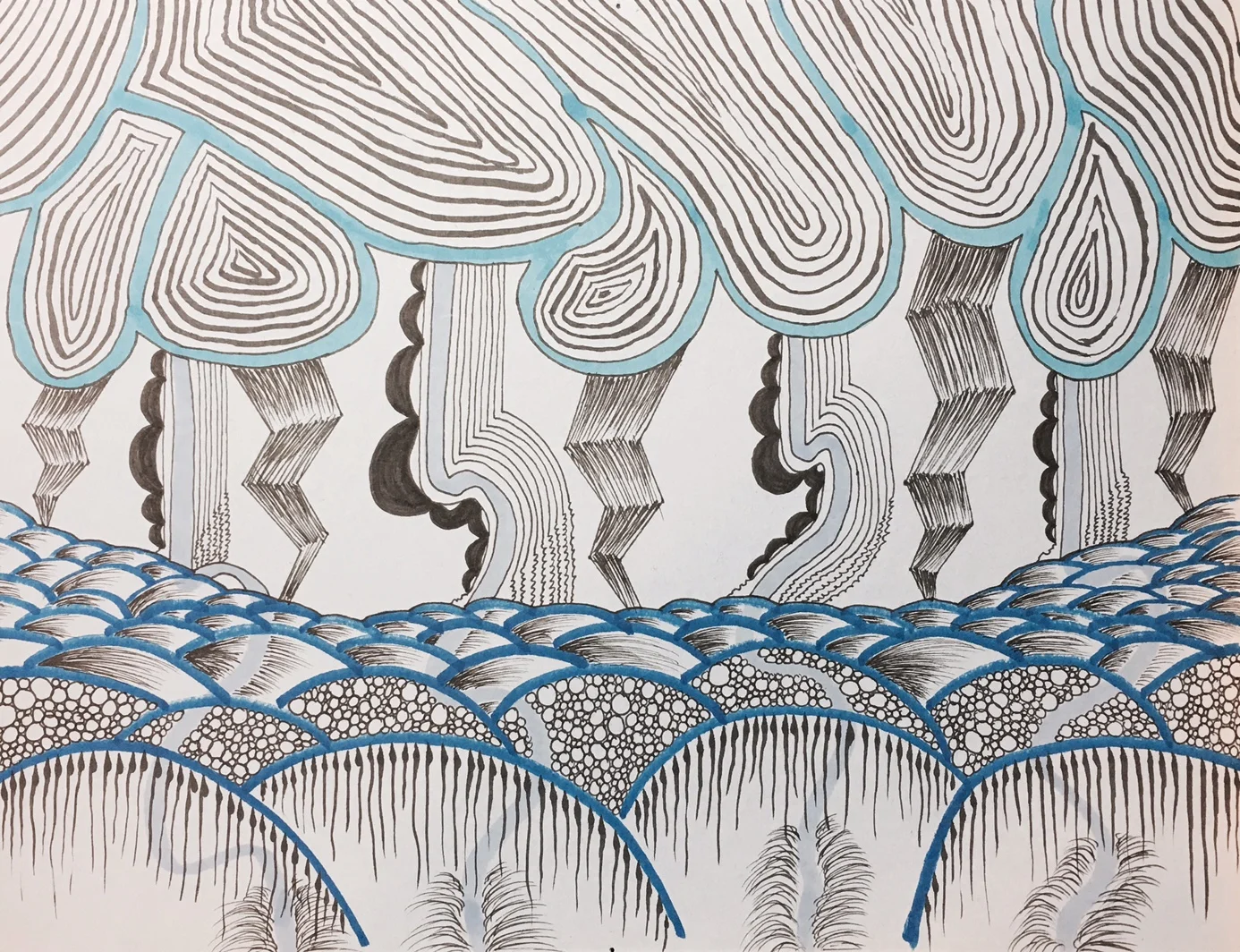 Trio - Blue Detail