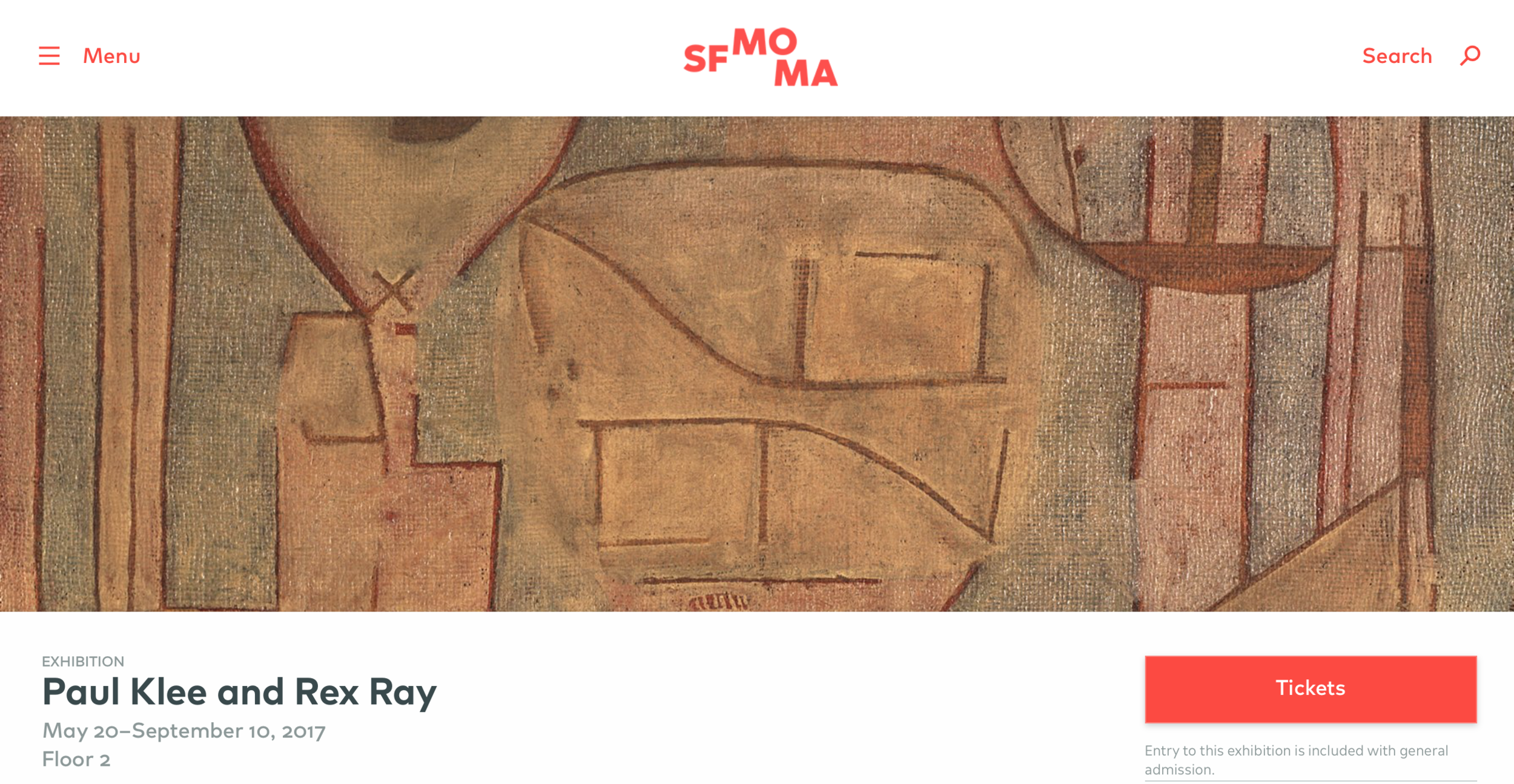Paul Klee and Rex Ray Exhibit at SFMOMA
