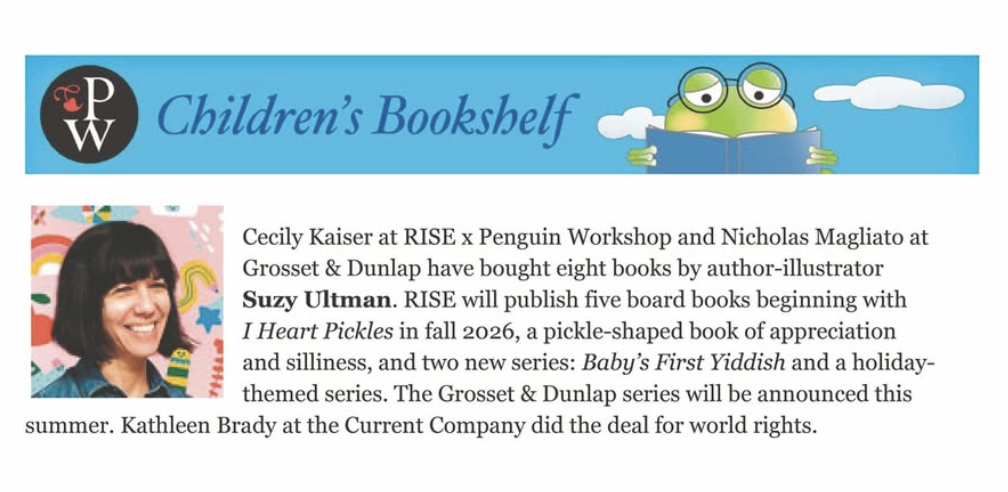 Suzy Ultman Signs 8 Book Deal with Penguin x Rise and Grosset & Dunlap