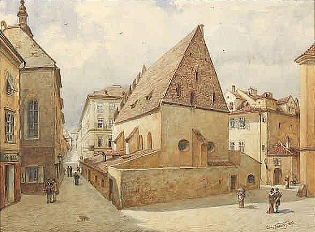 Altneu Synagogue, before 1902.