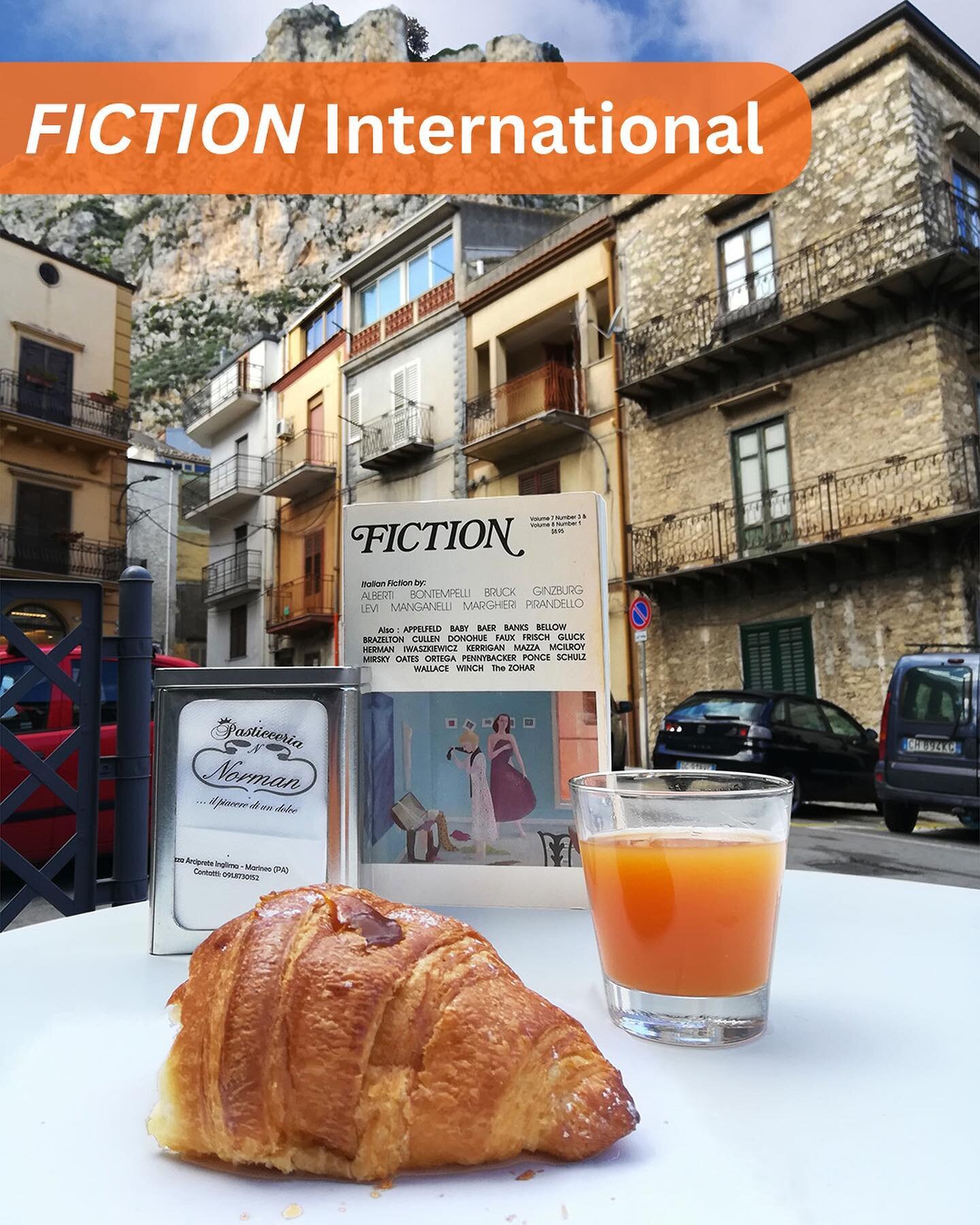 If you happen to find yourself in Marineo, Sicily and want a delicious breakfast, bring along a copy of FICTION&rsquo;s Italian issue and order un succo d&rsquo;arancia e un croissant at @normanshop.spedizioni You won&rsquo;t regret it!
 
Our Italian
