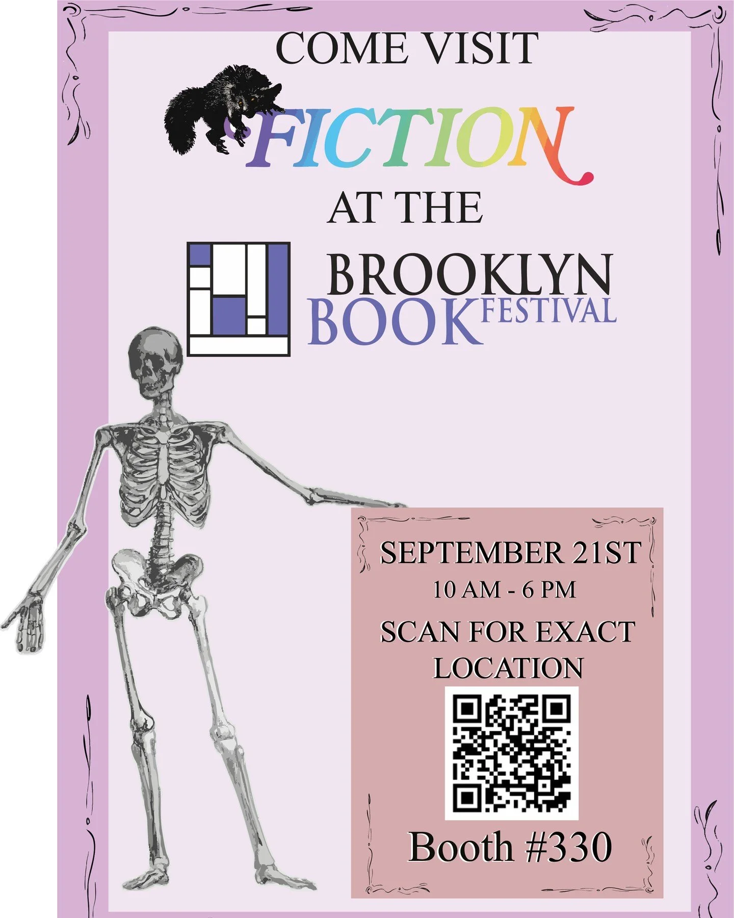 Come visit us at the Brooklyn Book Festival this Sunday, September 21st at booth # 330 in Cadman Plaza Park. We'll have 50+ years of back issues at discounted prices, totes, stickers, and plenty of free bookmarks! 📚🌞🎪
.
.
.
.
#fictionmag #fiction 