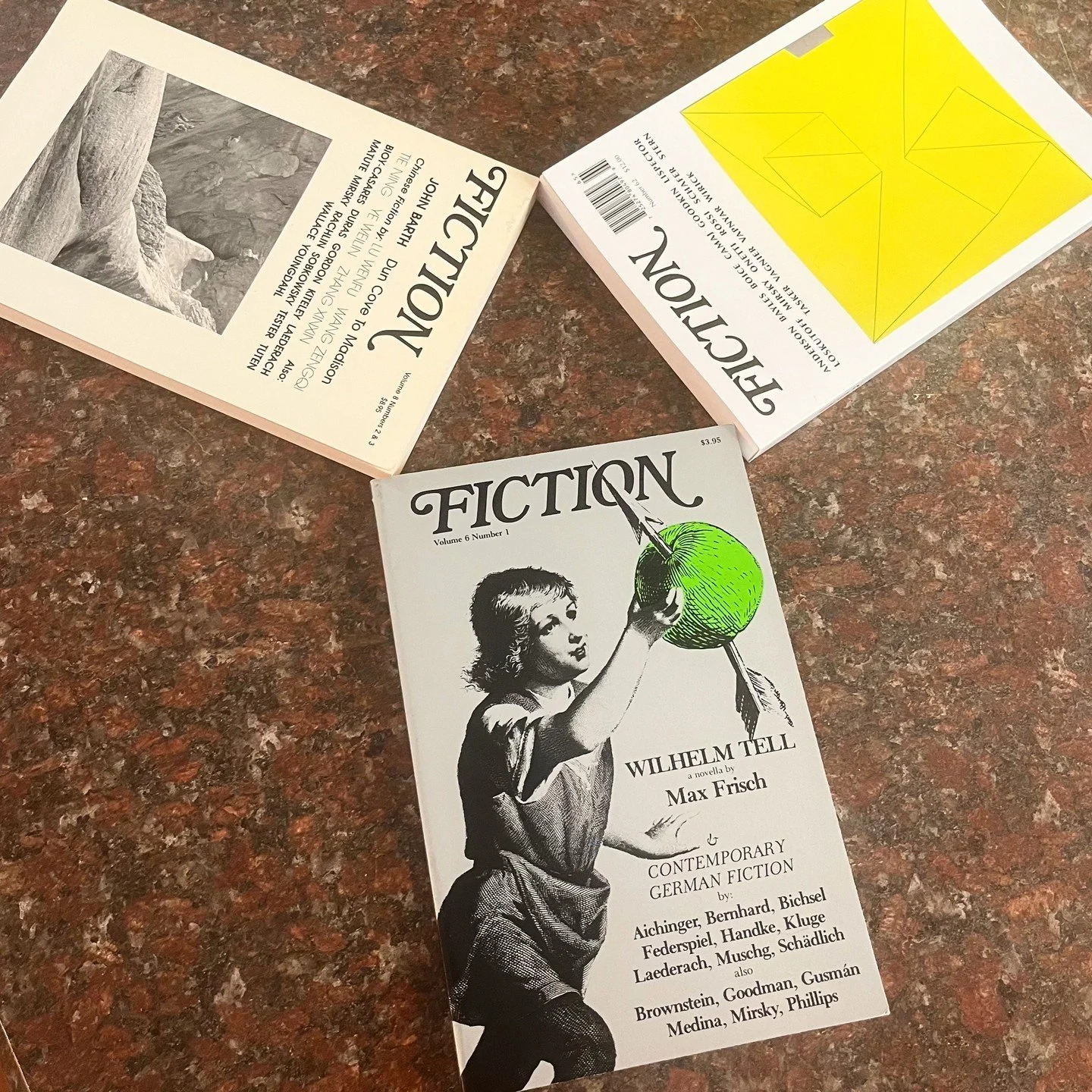 We are proud to show off just a few of our many back issues that feature a diverse array of artists from across the world. #FictionNo62 includes the translated works of acclaimed authors #JuanCarlosOnetti and #ClariceLispector, while #FictionVol6No1 