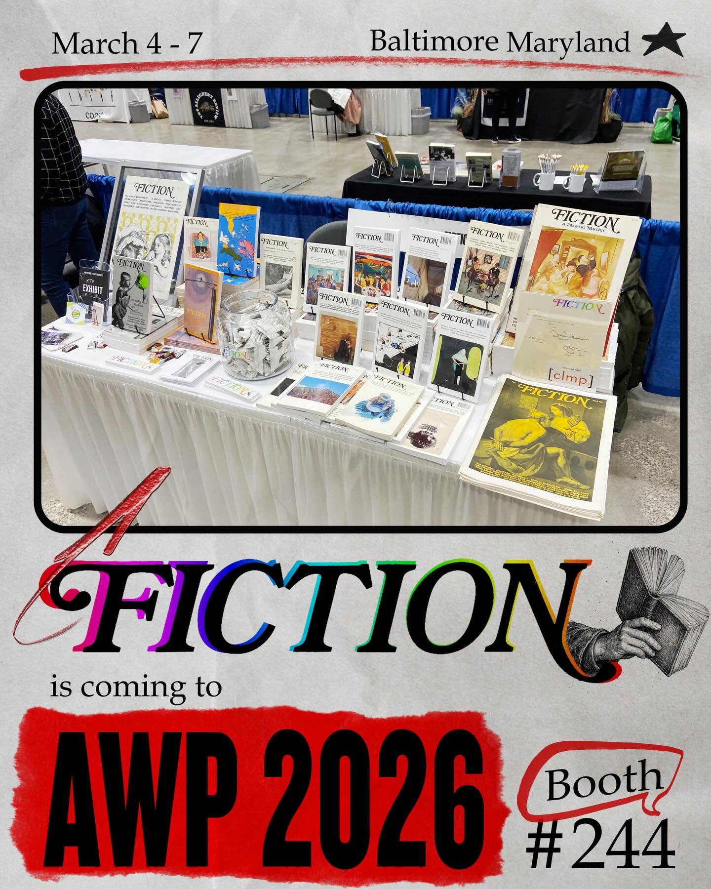 Do you love Fiction? Come visit us at AWP and explore fifty years of excellence. Since 1972! Pick up an old issue and you might find an early story by Joyce Carol Oates, David Foster Wallace or Alice Hoffman. And check out our newest volumes. We also