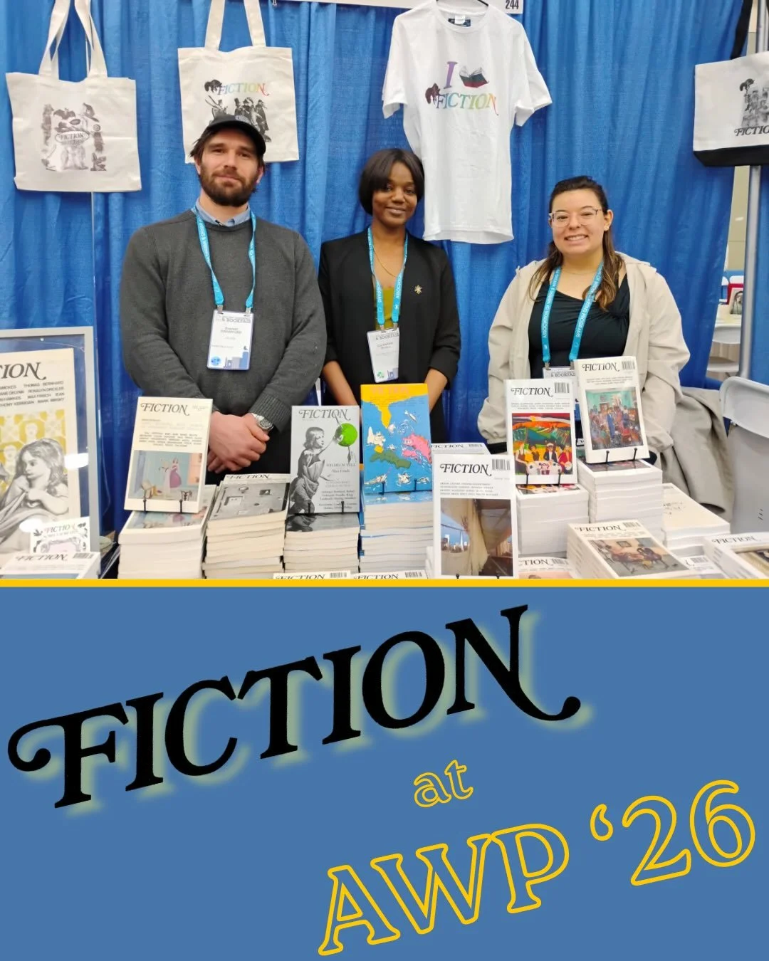 We had a blast in Baltimore! Keep an eye out for our forthcoming issue and visit our website to order merch including stickers, magnets, totes, mugs and shirts. And catch us in person at a future book fair! Come say hi!
-
-
-
#awp2026 #fiction #liter