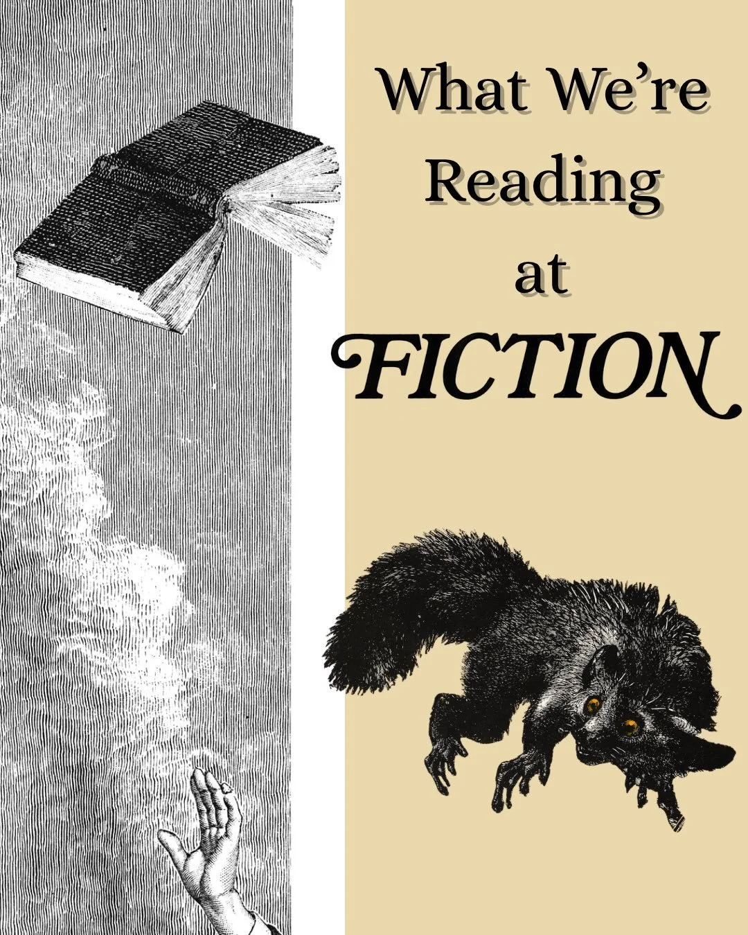What we&rsquo;re reading at Fiction! Staff &amp; volunteers share what books got them though March&hellip;

Afsana (editorial associate): Temple Folk - Aaliyah Bilal

Chris (managing editor): The Books of Jacob - Olga Tokarczuk

Catrina (editorial as