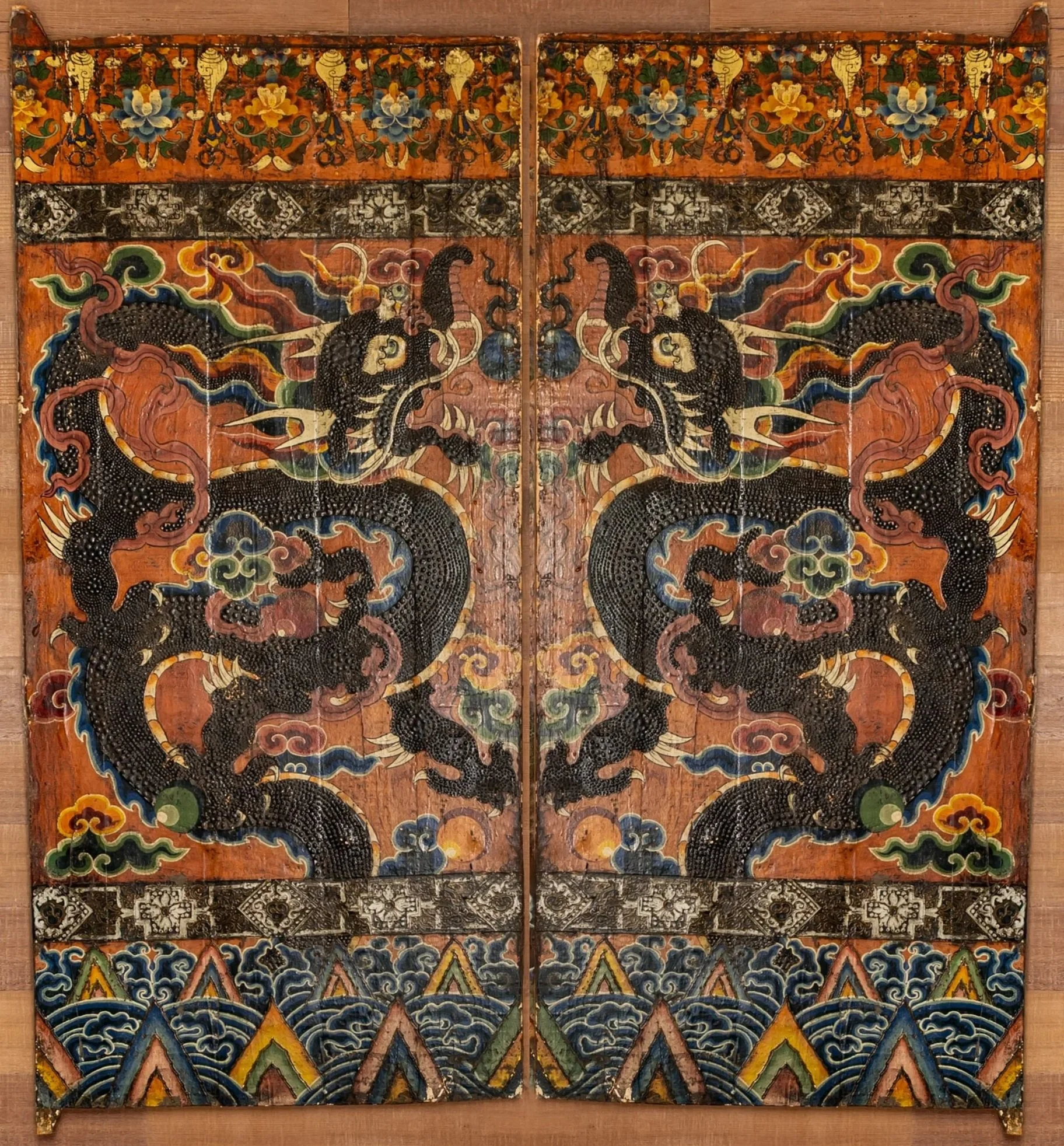 Napa Antique Dragon Door Panels