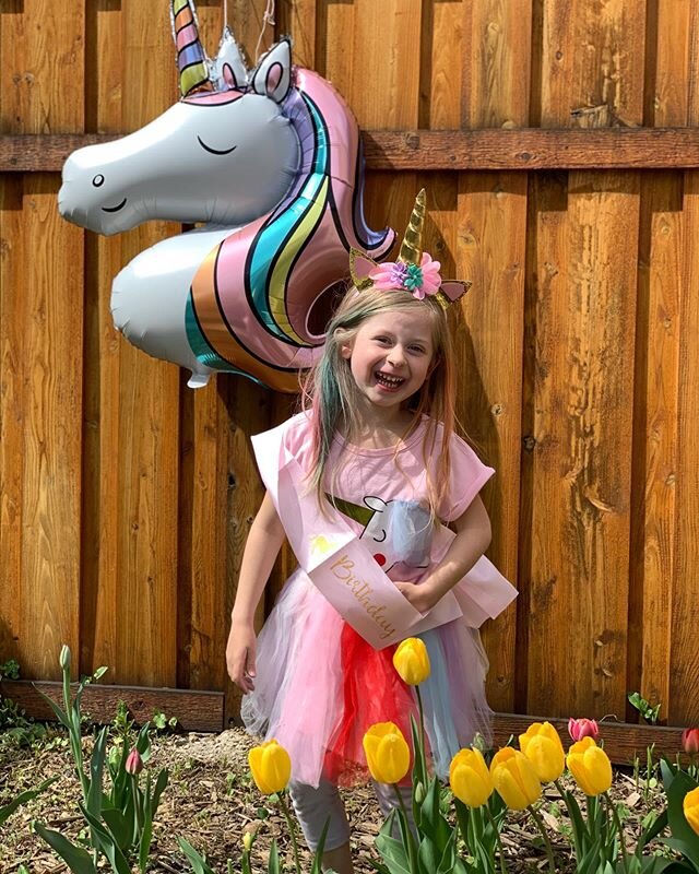 She&rsquo;s a rainbow spreading color everywhere! Happiest Birthday Wishes honey girl! We Love you to the ends of the universe Langley! 🌈✨🦄