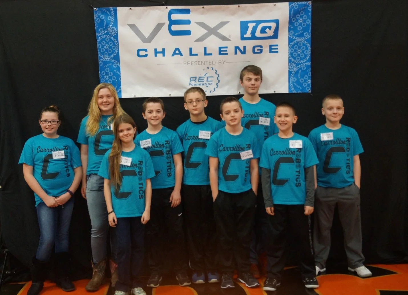 Pictured left to right: Back row: Kaylee Joseph, Chandra Brammer, John Paul Birong, Braxton Swearingen, Kodi Wells, Collyn Grove; Front row: Ruth Davis, Andrew Birong, Grayson Rodgers