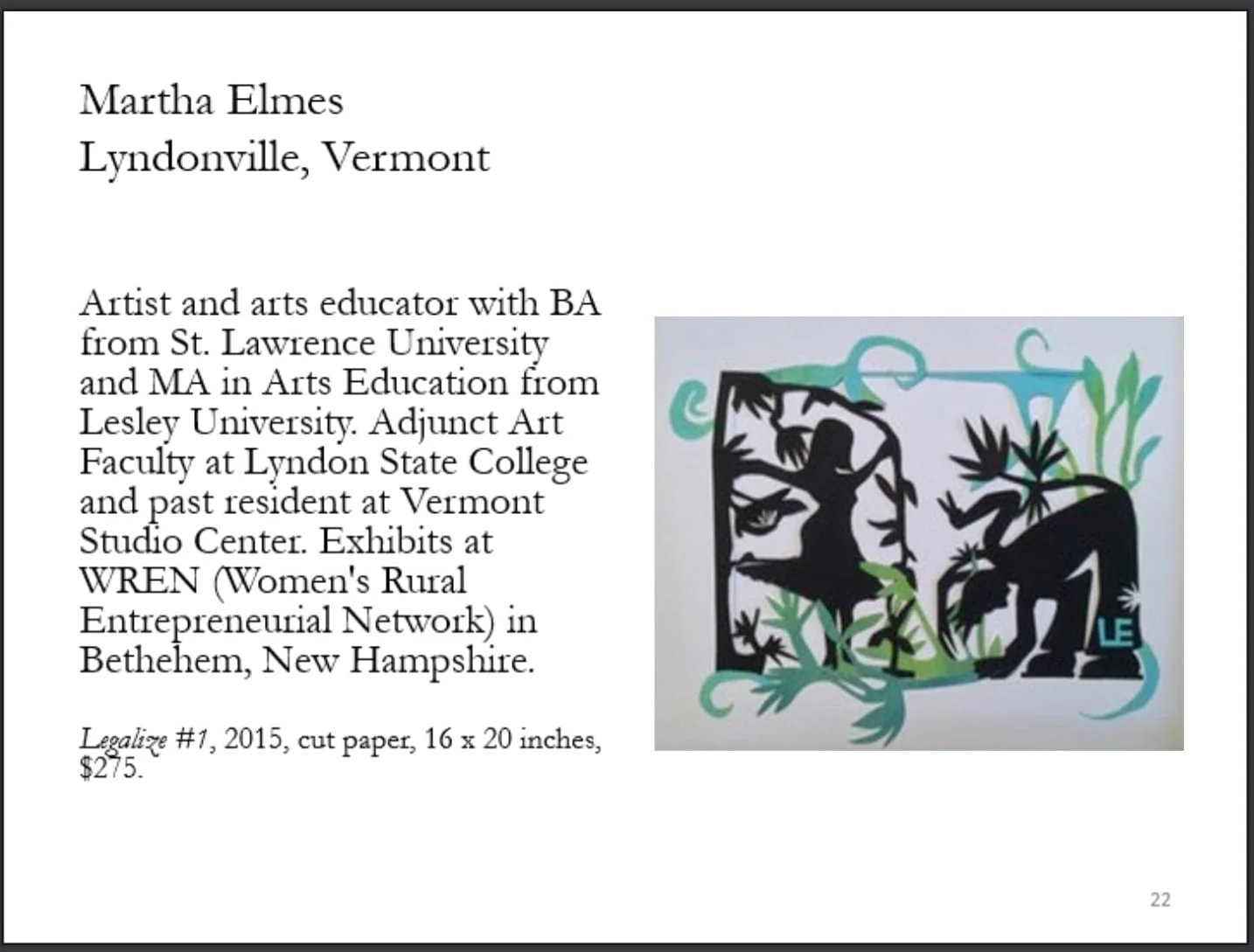  Catamount Arts Juried Member Show 