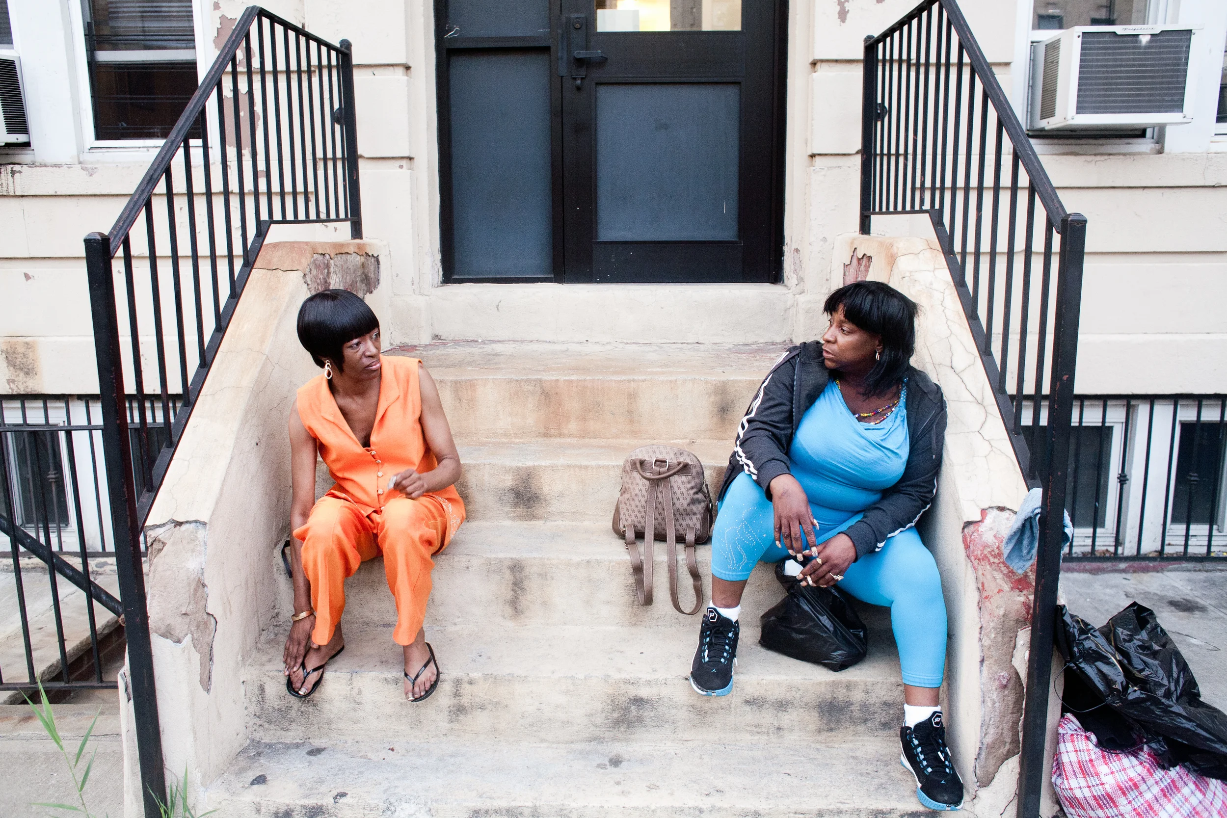 April stays temporarily at a shelter in Crown Heights, 2010. 