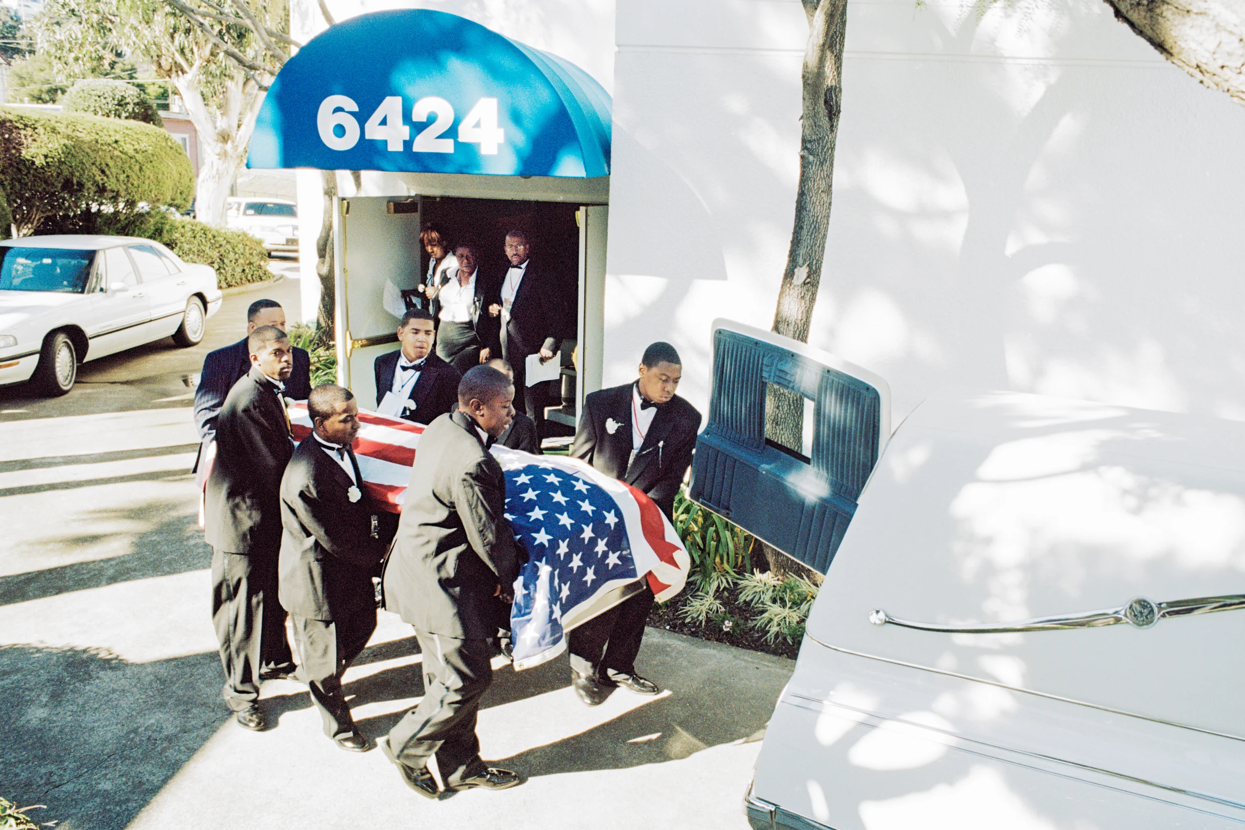 Funeral of a war veteran on 3rd street, 2008.