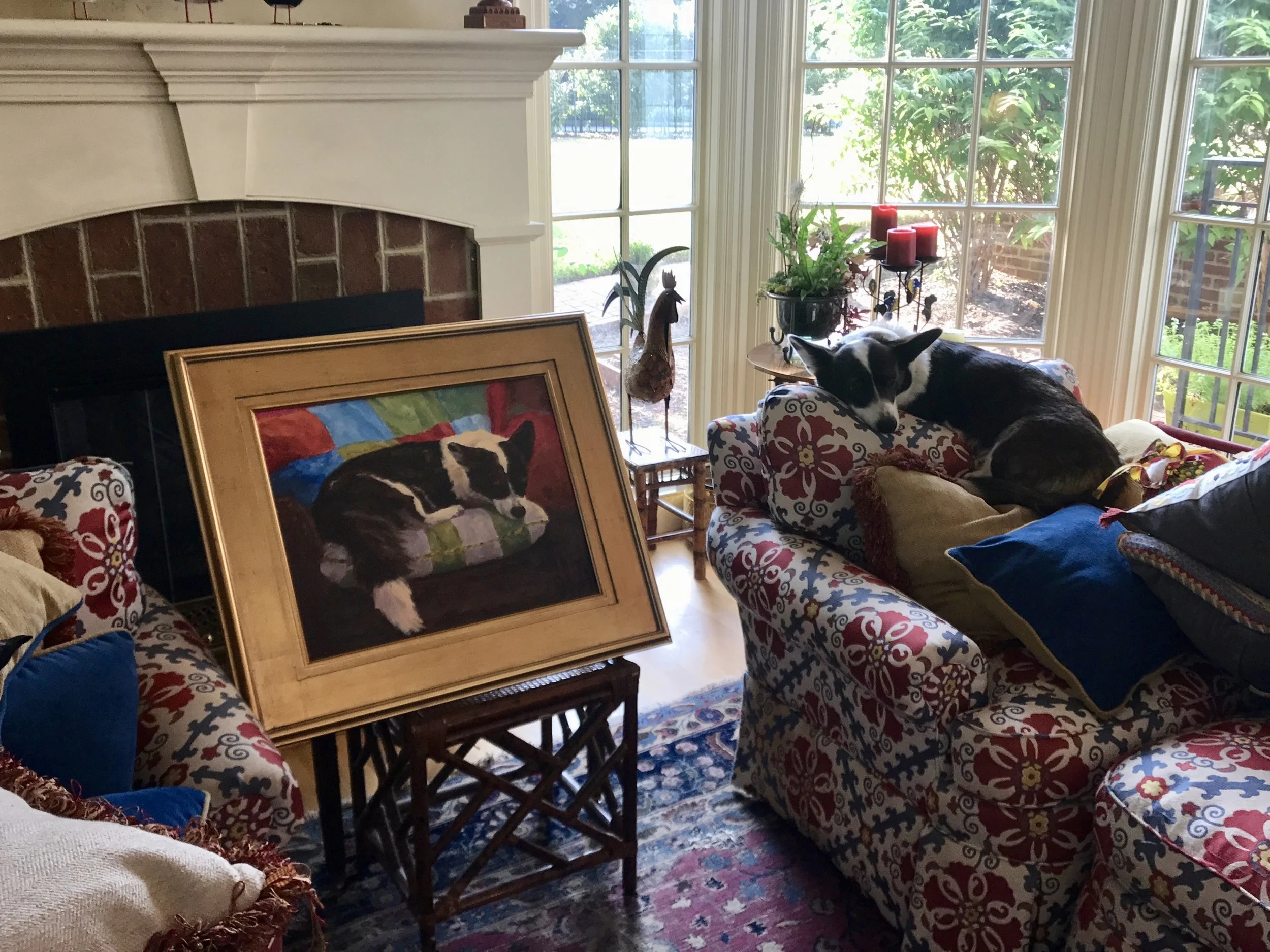 Hazel Admiring Her Portrait