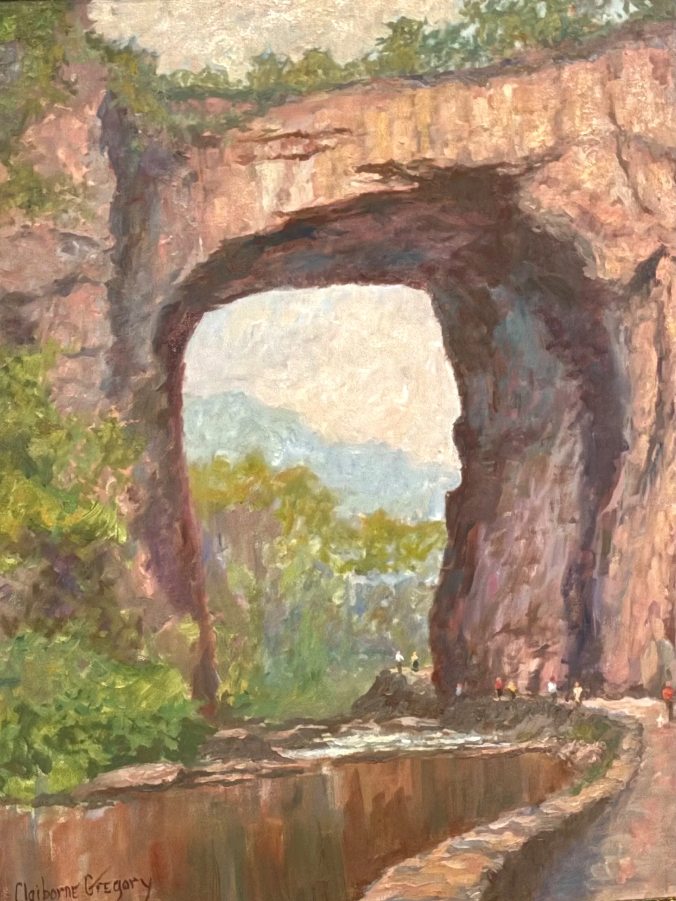   NATURAL BRIDGE    oil on canvas    24 × 20  