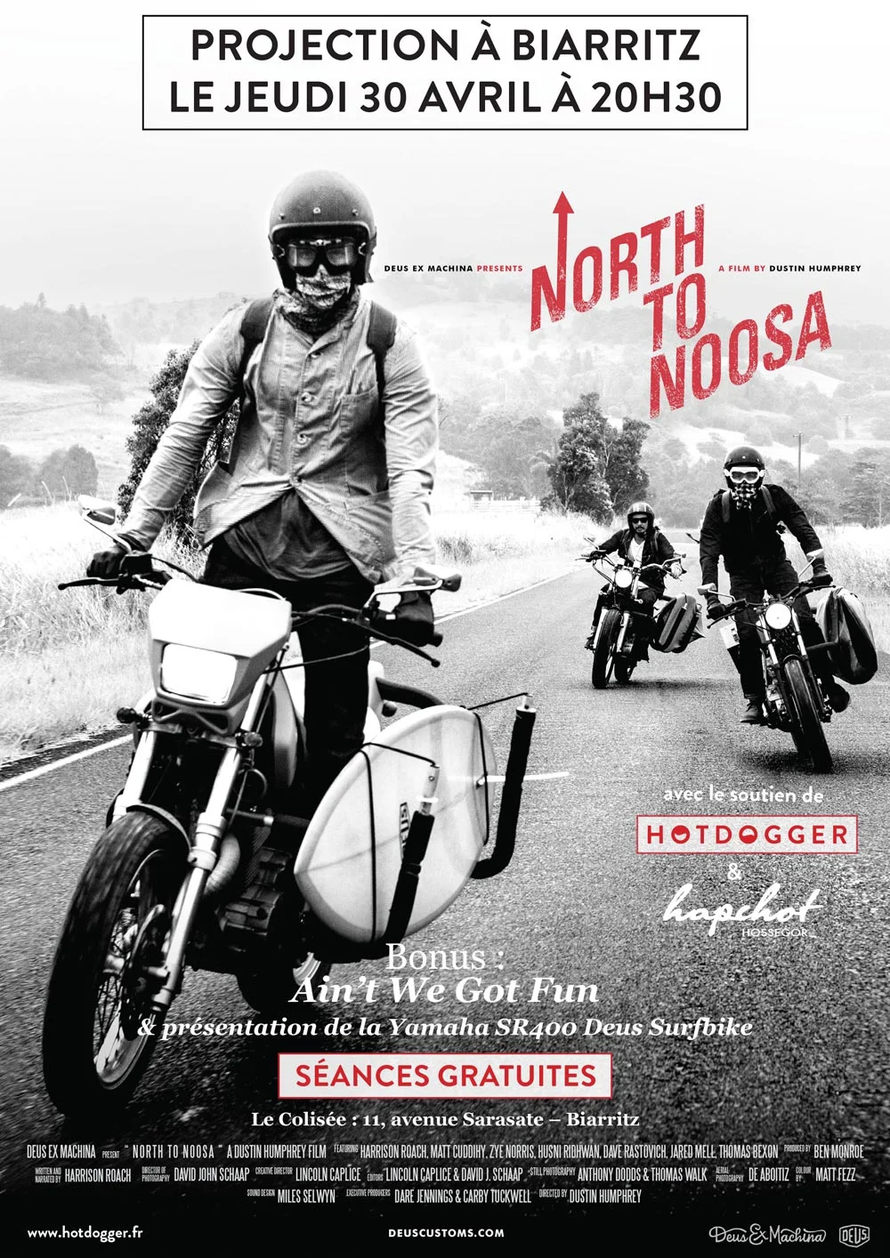 PROJECTION DE NORTH TO NOOSA À BIARRITZ