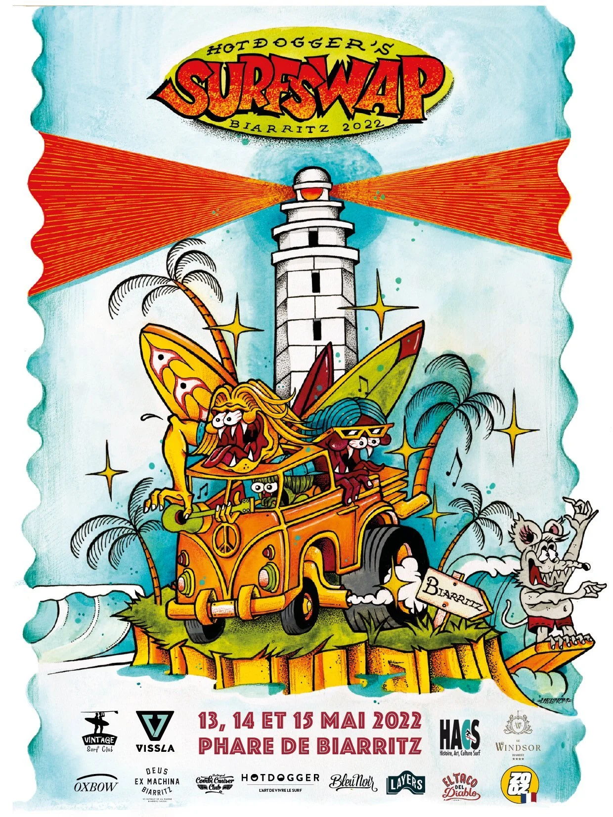 Affiche Hotdogger Surf Swap 2022
