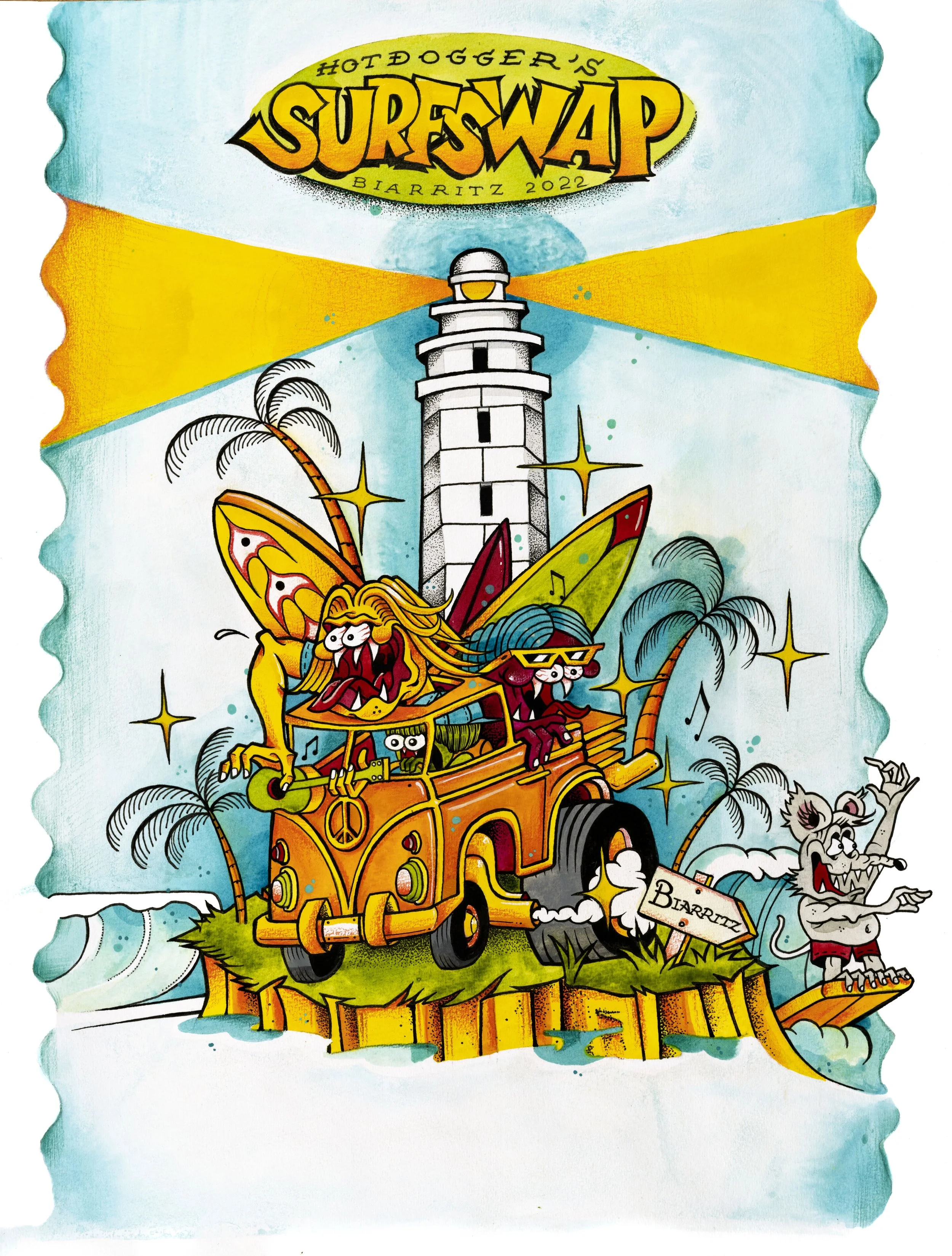 Affiche Hotdogger Surf Swap 2022