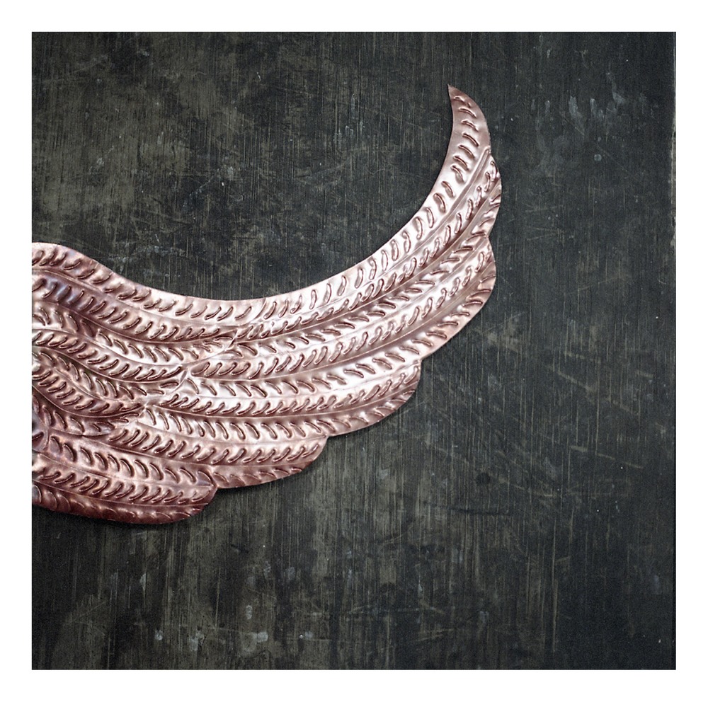 The beautiful copper wings that are part of each limited edition work of art on sale through After & Again - wwwafterandagain.com