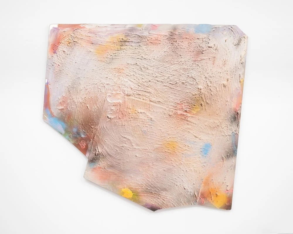 OG Challenge- Two , 1986. Water based acrylic and oil based enamel on Plexiglas. 47 x 49 in; 119.4 x 124.5 cm © Estate of Jules Olitski/Licensed by VAGA, New York, NY