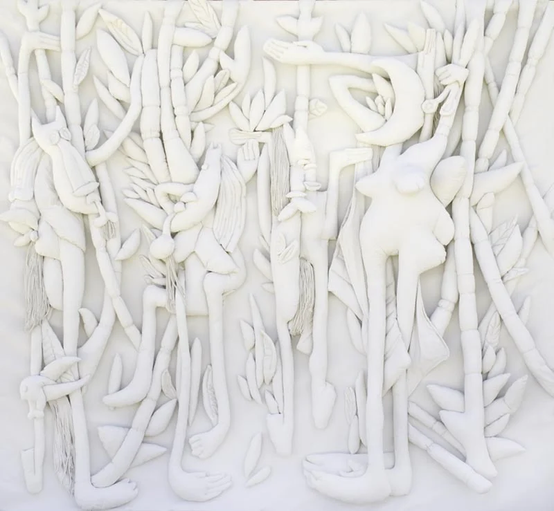 Elio Rodriguez “La Jungla” (The Jungle), 2008. Soft sculpture on canvas, 238 x 248cm. Courtesy the Watch Hill Charitable Foundation