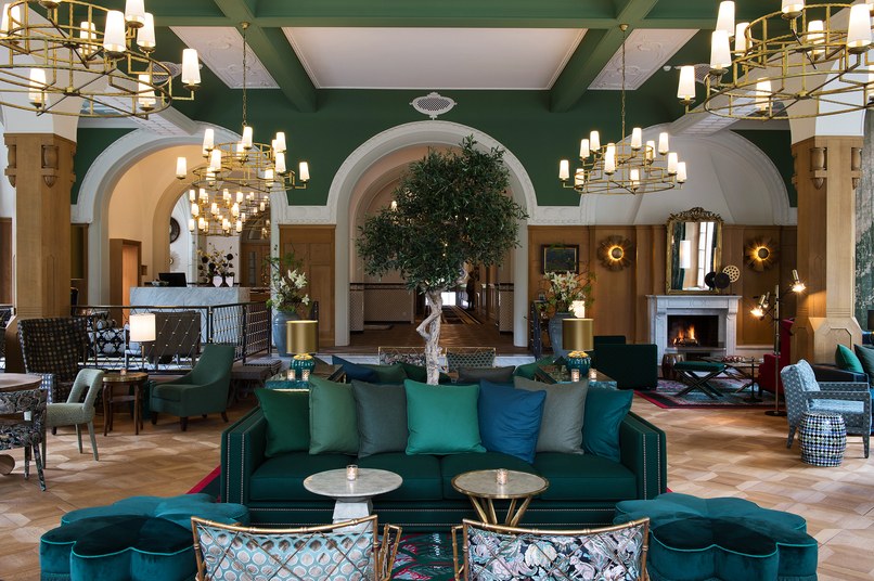Hotel Walther lobby, courtesy of Hotel Walther and Reto Guntil