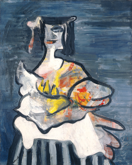 Robert Motherwell, La Belle Mexicaine (Maria) , 1941, oil on canvas, 29 1/2 x 23 3/4 inches / 74.9 x 60.3 cm. © Dedalus Foundation Inc. Licensed by VAGA, New York, NY