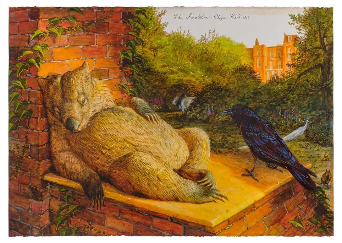 Walton Ford, The Invalid - Cheyne Walk 1869, 2017. Courtesy Paul Kasmin Gallery