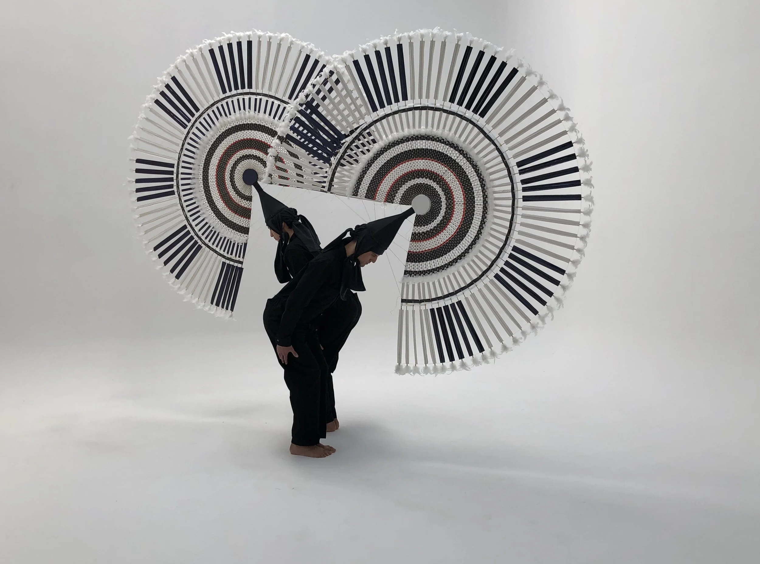 Image Credit: Tania Candiani, Reverencia , 2019, Choreographic Action Penachos: Maestro Marcos Anderete Dancers, Francisco Rojas and Carlos Coronel. Courtesy of the artist and Galeria Vermelho.