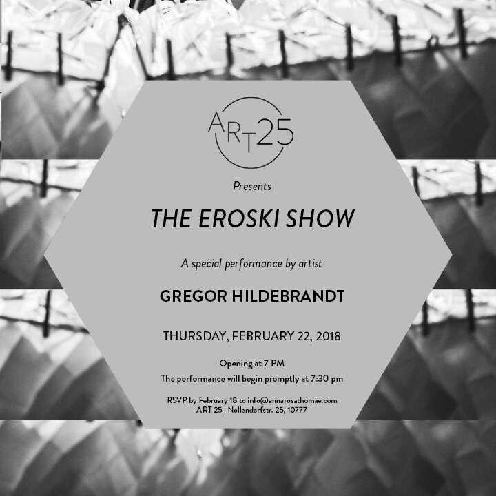Gregor Hildebrandt, The Eroski Show, Berlin, 2018. Photo by Petrov Ahner. Courtesy of the artist.