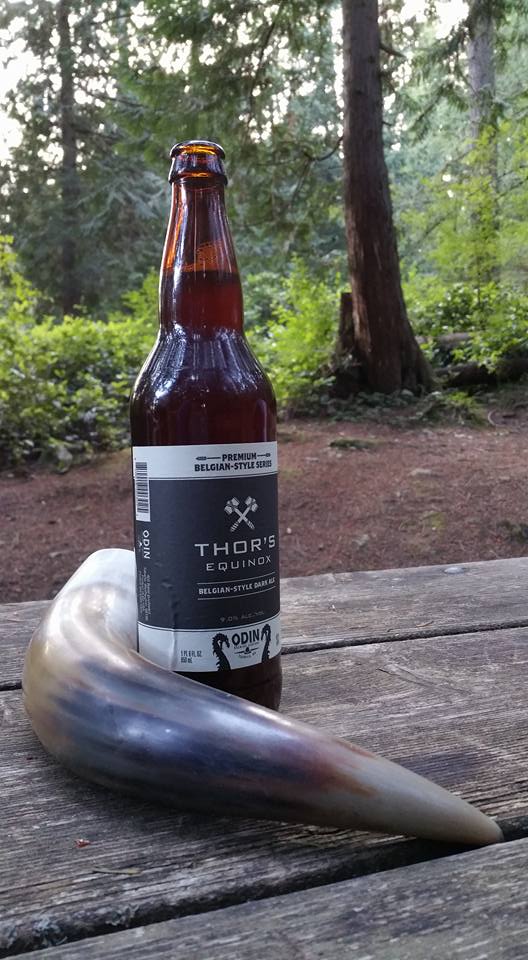 I even managed to find some Viking-themed brew to fill my horn with while camping. 