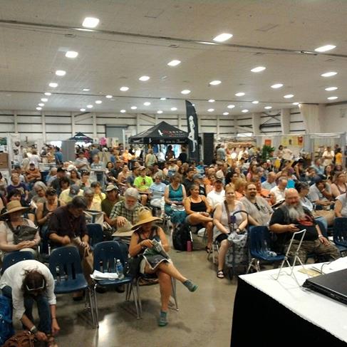 The crowd that gathered for my Make Mead Like a Viking presentation. Aren't they lovely? 