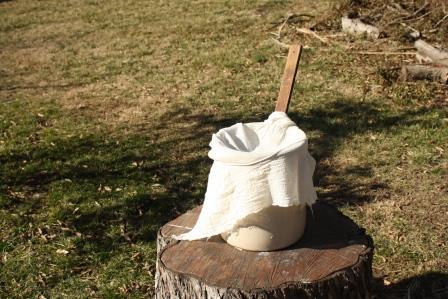 Often I will start a wild-fermented mead or wine outside near my garden and fruit trees, as this is where the wild yeast is most abundant.