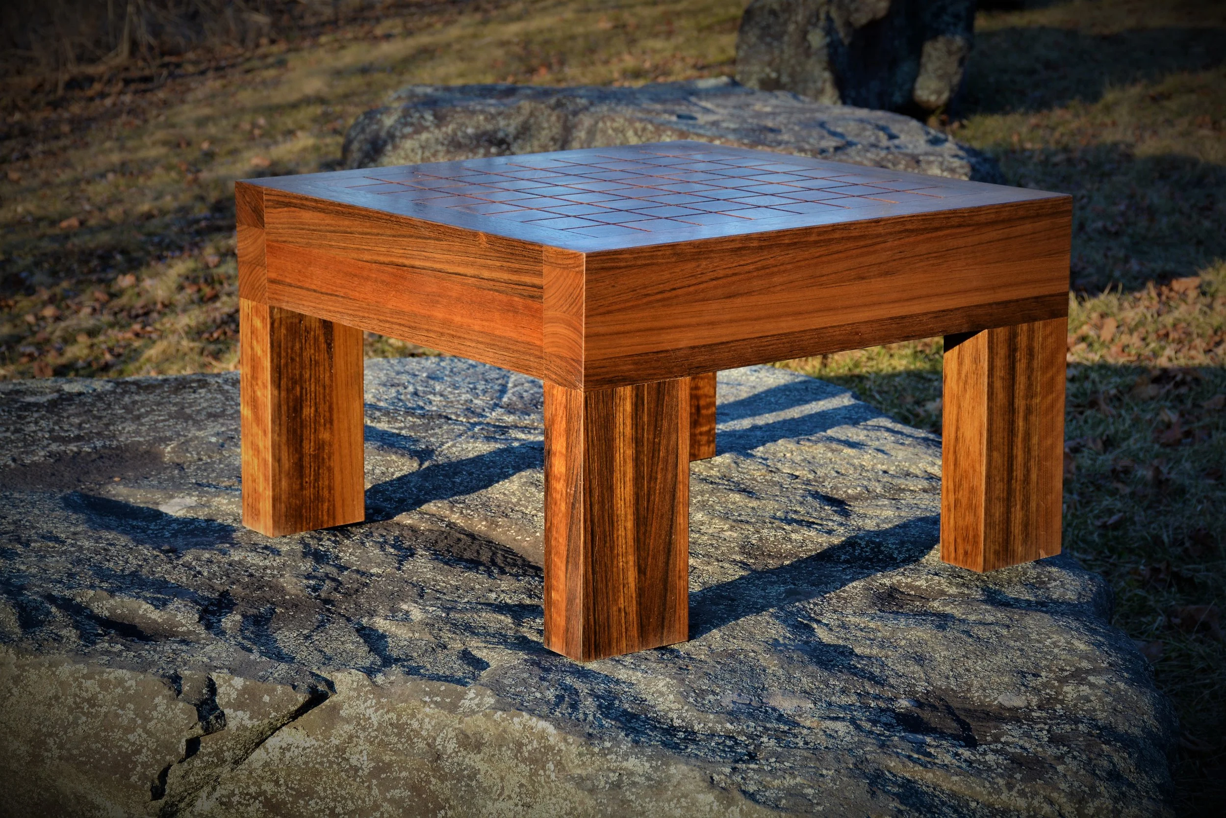  Outdoor Chess Table made from solid Shedua 