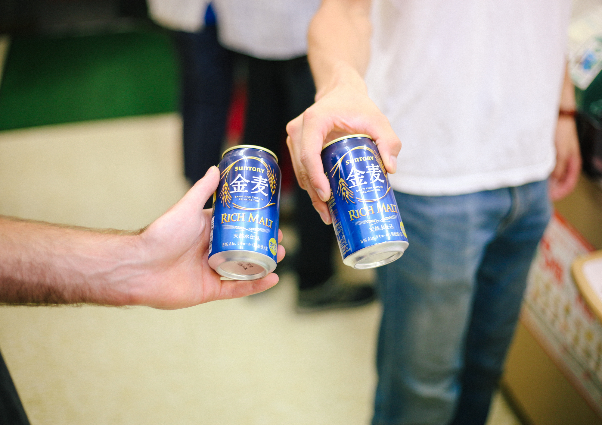 You can find 80 cent beer anywhere you go in Japan. 