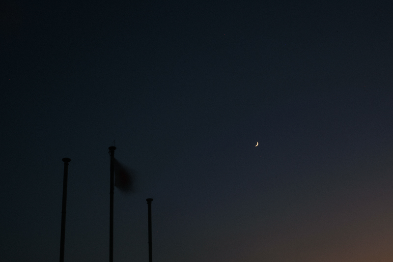 As soon as the sun went down, the fireworks began.