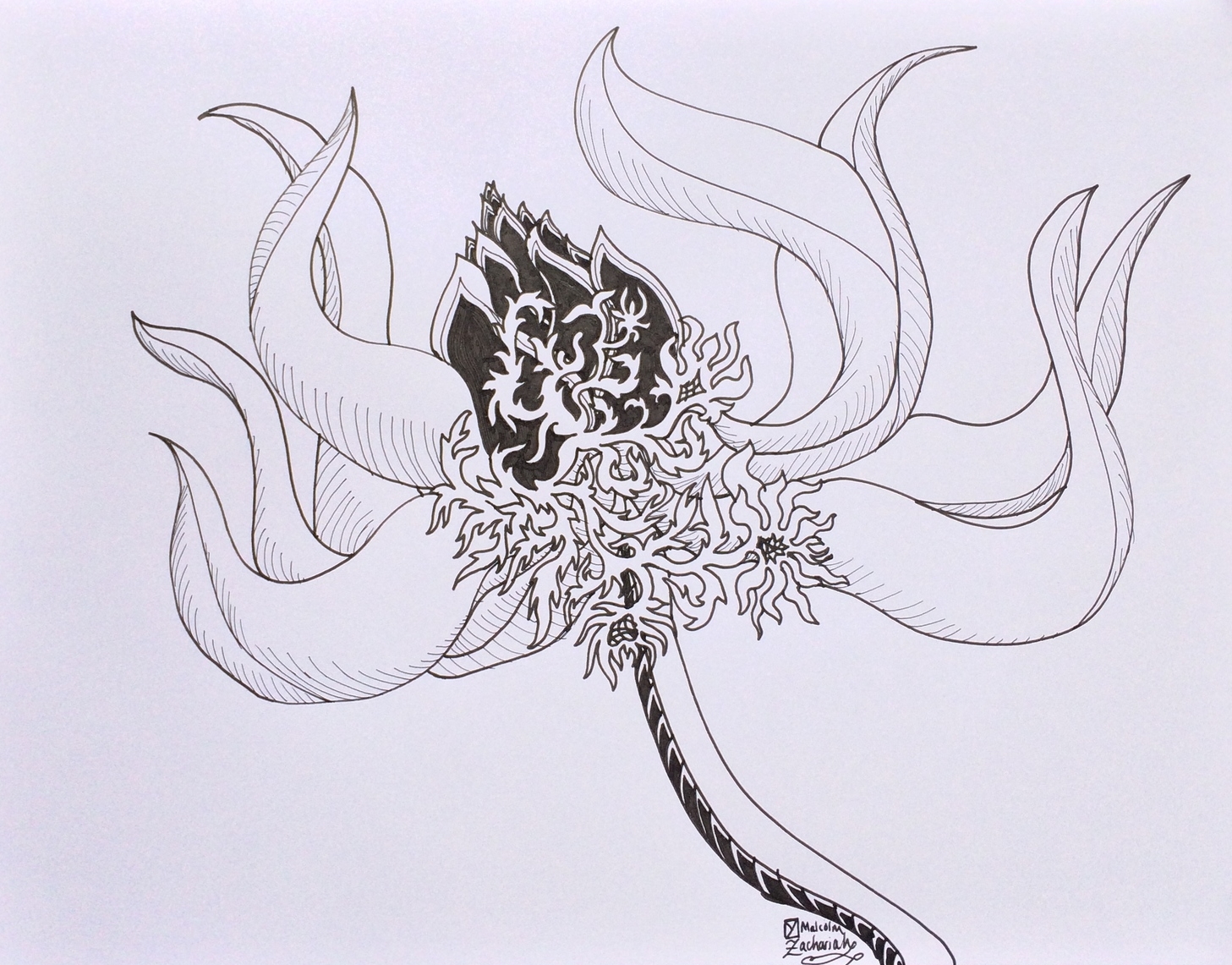 Arabesque - Pen on Paper 11x14"