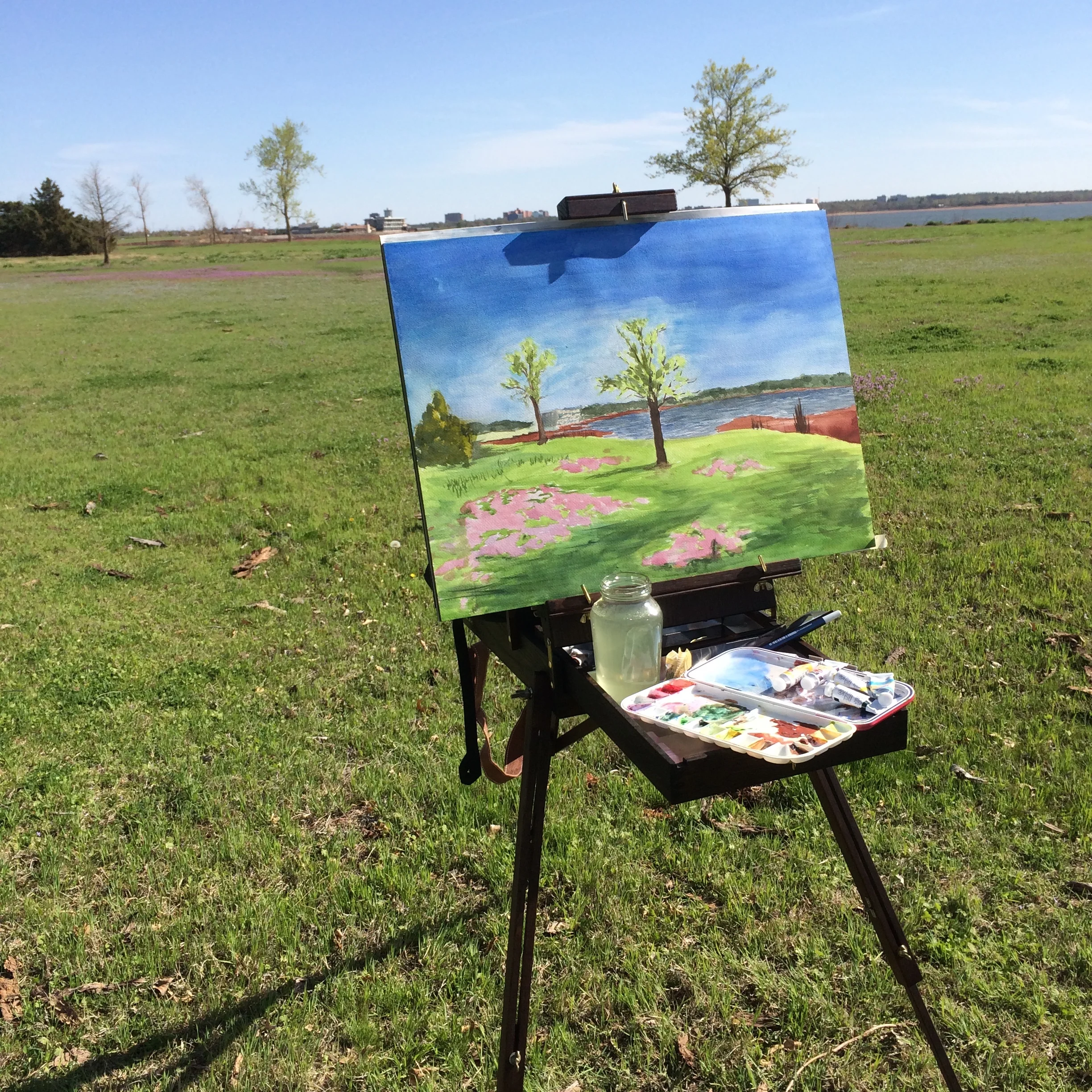 First Plein Air (outdoors) painting