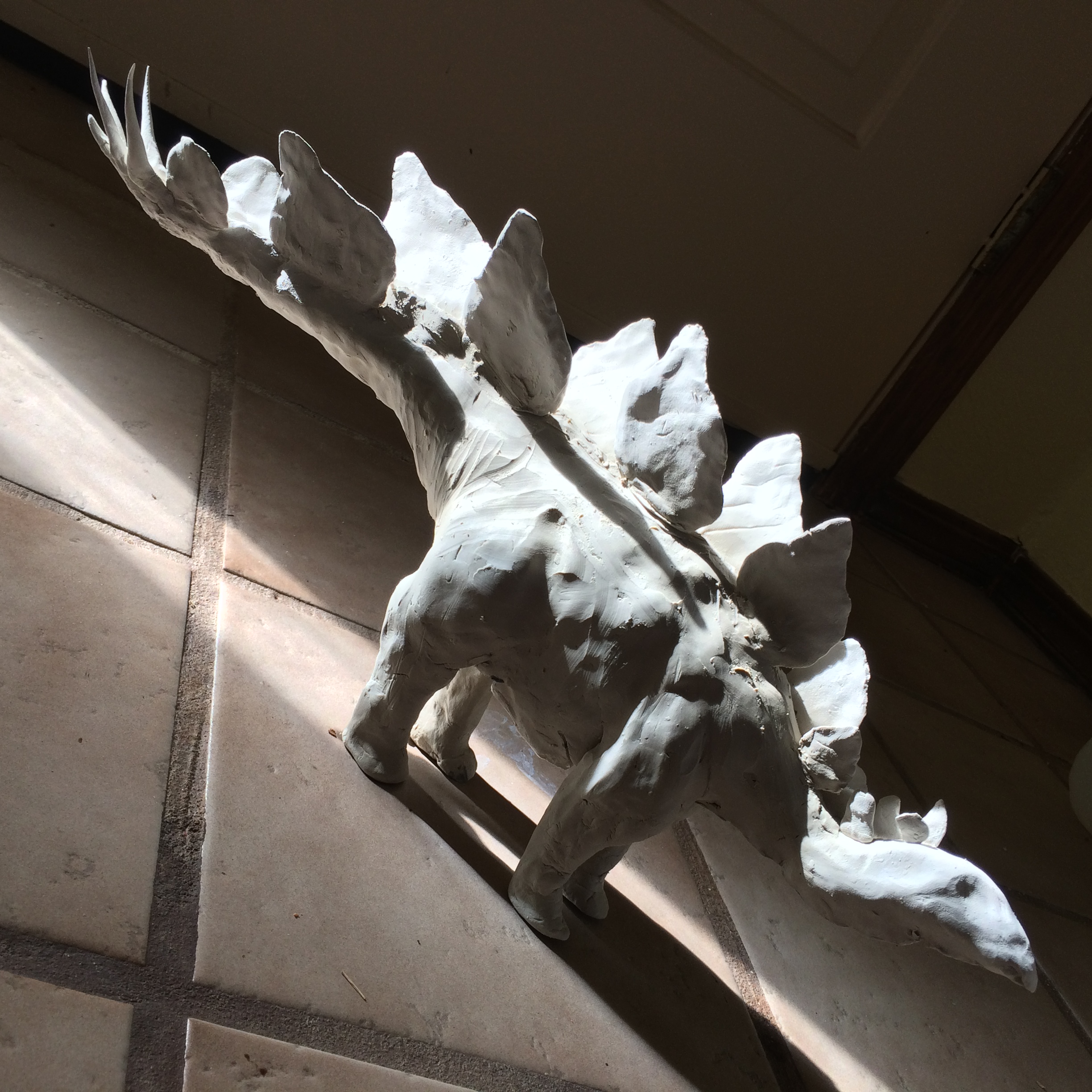 Porcelain Stegosaurus (unfired)