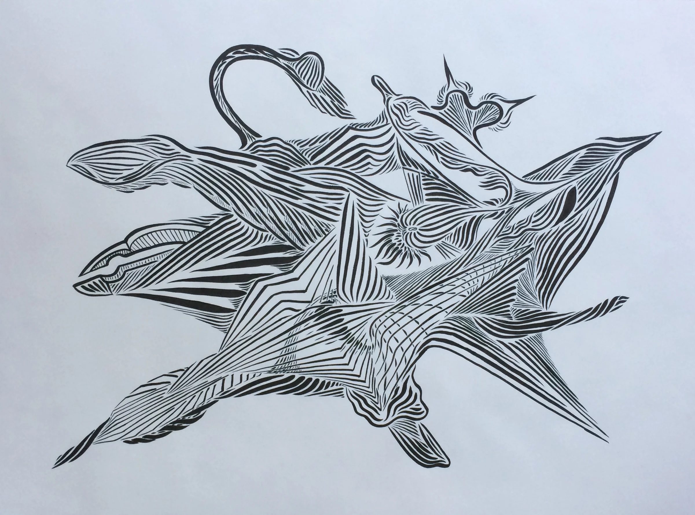 Sapienza - Pen and Ink on Paper 18x24"