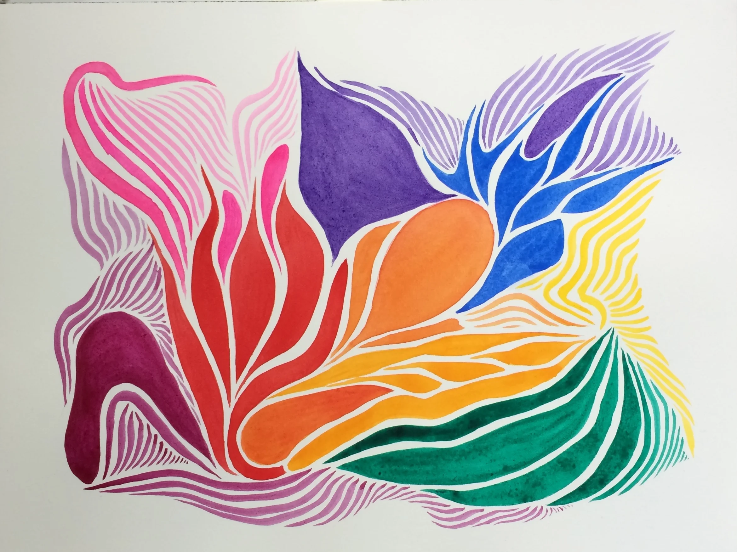 Iris - watercolor on paper