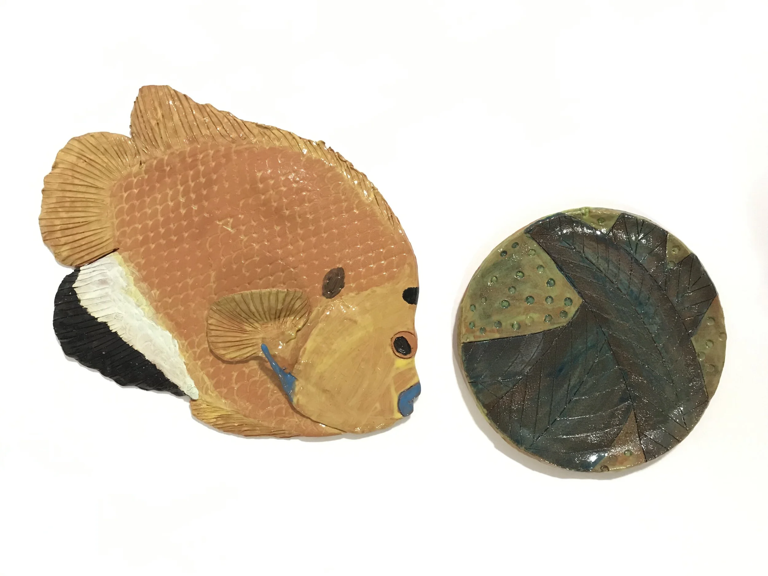 Flagfin Angelfish / Line Plate