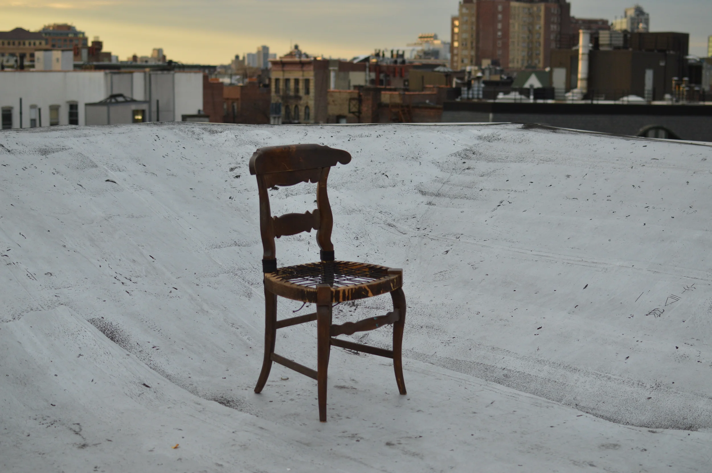 chair with woven seat