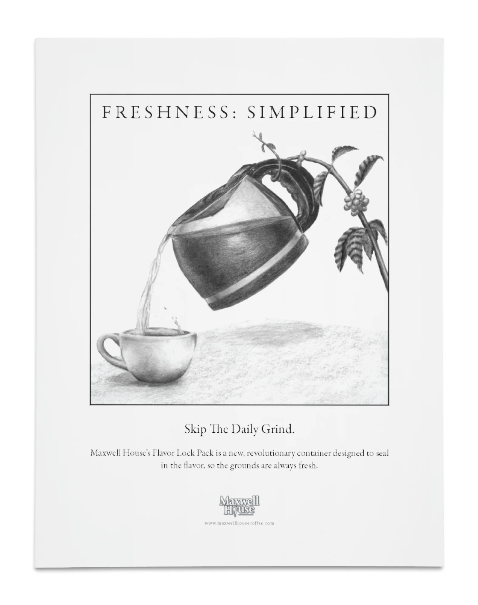 One Page Print Ad