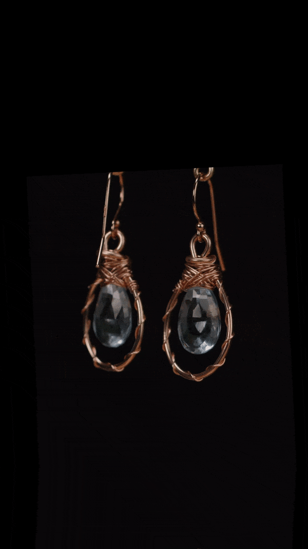 water blue rose gold teardrop gifgif.gif