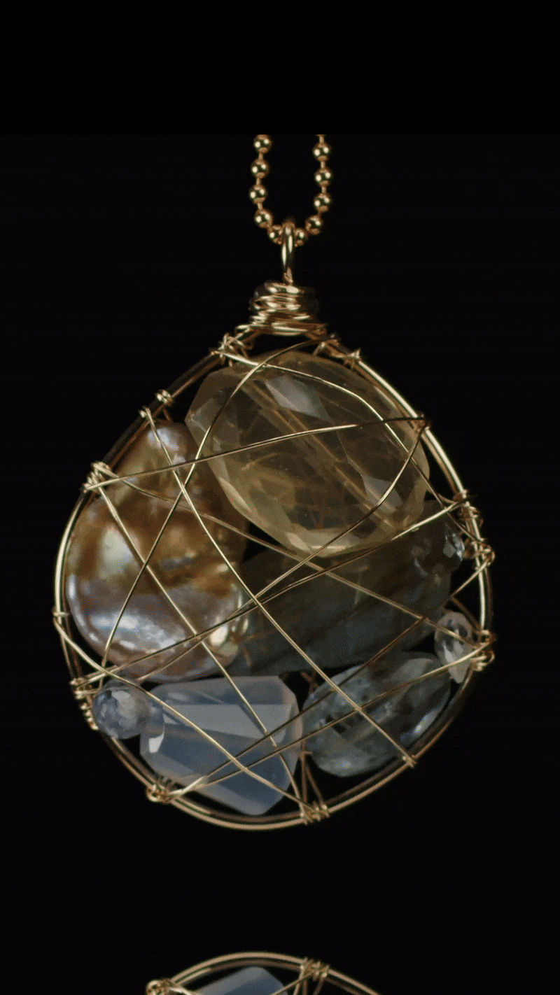 Pale Sunset Treasure Pendant