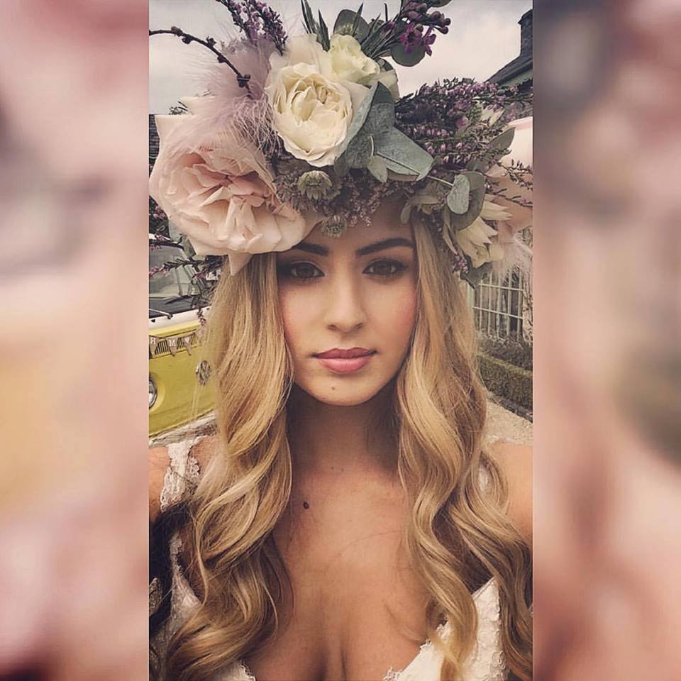 All Fresh Flower crown for The Irish Wedding Diary Shoot
