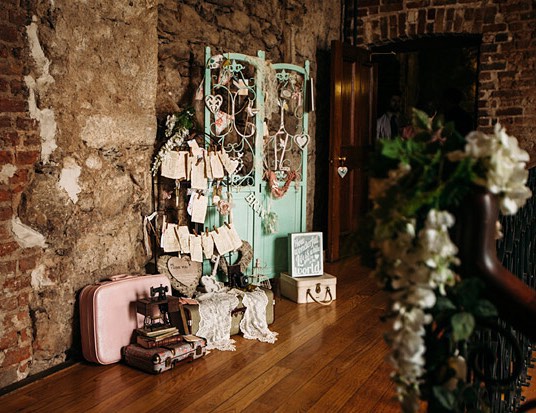 One of our styling scenes at the stunning Powerscourt House