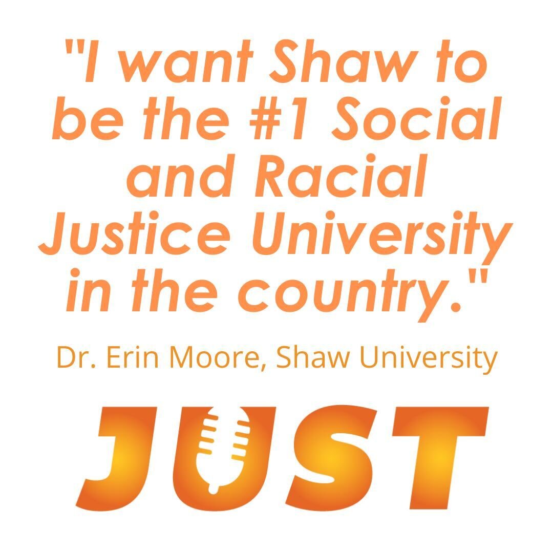 Goal-setting shouldn't be small.  We welcomed Dr. Erin Moore of Shaw Unversity to the podcast, and she made it very clear that she does not intend to sit back and wait for JUSTICE to happen.  Listen to her inspirational story now, at https://www.reci