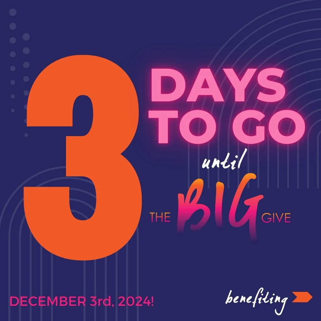 The excitement is building as we countdown to #GivingTuesday and #TheBigGive! 🎉 

Only 3 days until we&rsquo;ll gather this Tuesday, December 3, from 6&ndash;8 PM at the City of Raleigh Museum to celebrate 9 incredible nonprofits making a difference